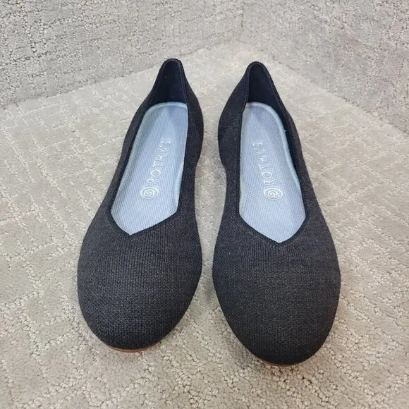 Rothys Merino The Flat Women's Size 10.5 US Shadow Round Toe Slip on Shoes