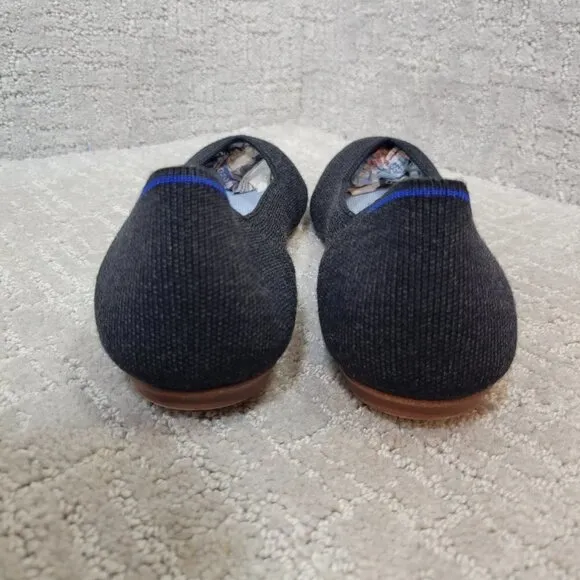 Rothys Merino The Flat Women's Size 10.5 US Shadow Round Toe Slip on Shoes
