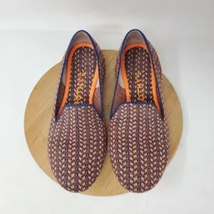 Rothys Merino Wool Loafer Shoes Womens 7.5 Walnut Tweed Retired Slip On Flat