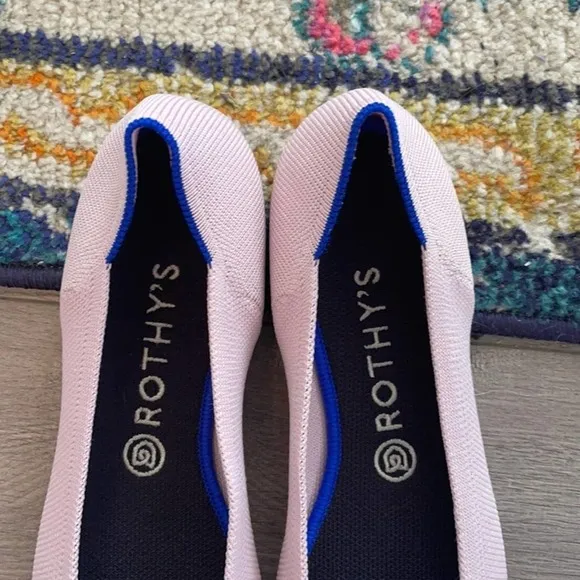 Rothys petal pink size 7.5 woman’s pointed flat