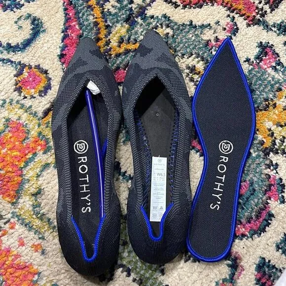 Rothys retired camouflage gray size 6.5 pointed f…