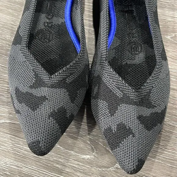 Rothys retired camouflage gray size 6.5 pointed f…