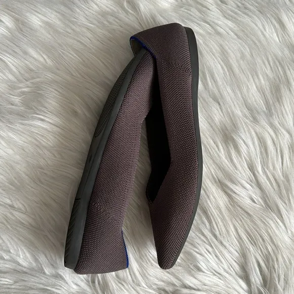 Rothy's Retired The Point Flat Mink Shoes Size 8
