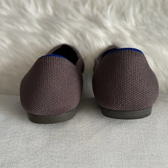 Rothy's Retired The Point Flat Mink Shoes Size 8
