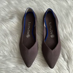 Rothy's Retired The Point Flat Mink Shoes Size 8