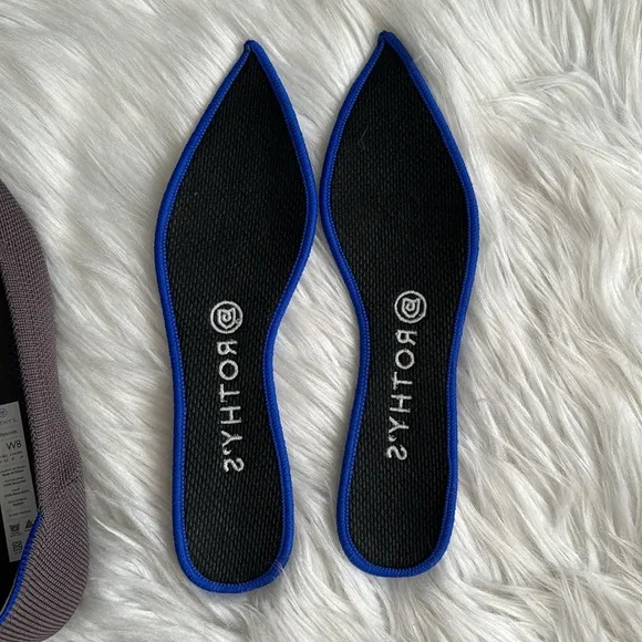 Rothy's Retired The Point Flat Mink Shoes Size 8