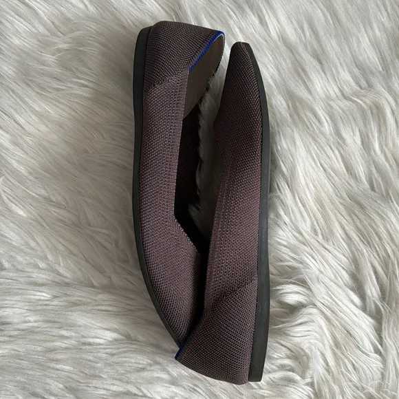 Rothy's Retired The Point Flat Mink Shoes Size 8