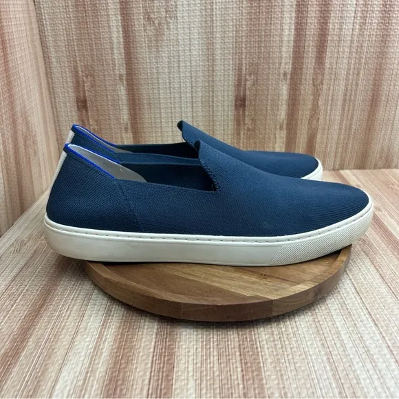 Rothys Shoes Womens Size 11 The Original Slip On Sneaker Navy Blue Flat