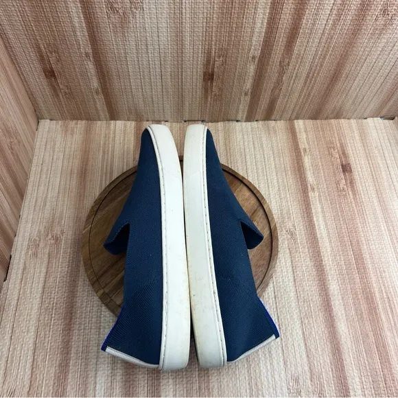 Rothys Shoes Womens Size 11 The Original Slip On Sneaker Navy Blue Flat
