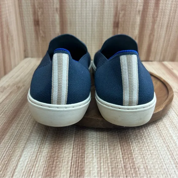 Rothys Shoes Womens Size 11 The Original Slip On Sneaker Navy Blue Flat