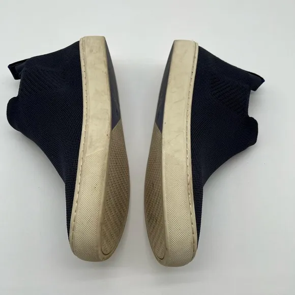 Rothy's The Chelsea Navy White Boots Women Size 7.5 BLEMISH