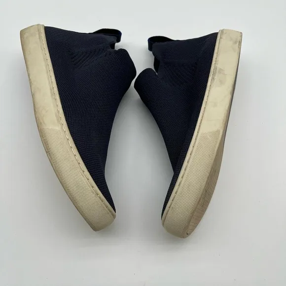 Rothy's The Chelsea Navy White Boots Women Size 7.5 BLEMISH