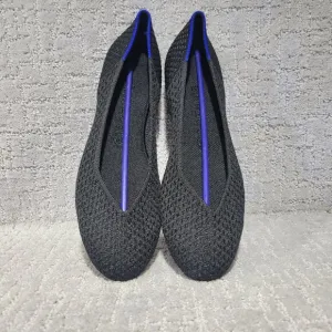 Rothy's The Flat Black Honeycomb Slip On Ballet Shoes Women's Size 8.5, 10