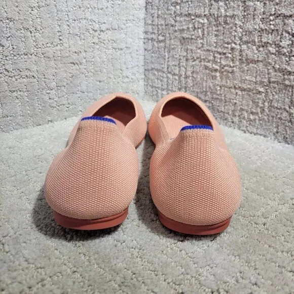 Rothy's The Flat Coral Pink Round Toe Slip On Flat Shoes Women's Size 10, 10.5
