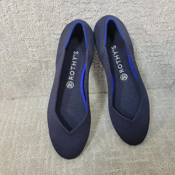 Rothy’s The Flat Maritime Navy Slip On Ballet Shoes Women's Size US 9, 11.5, 12