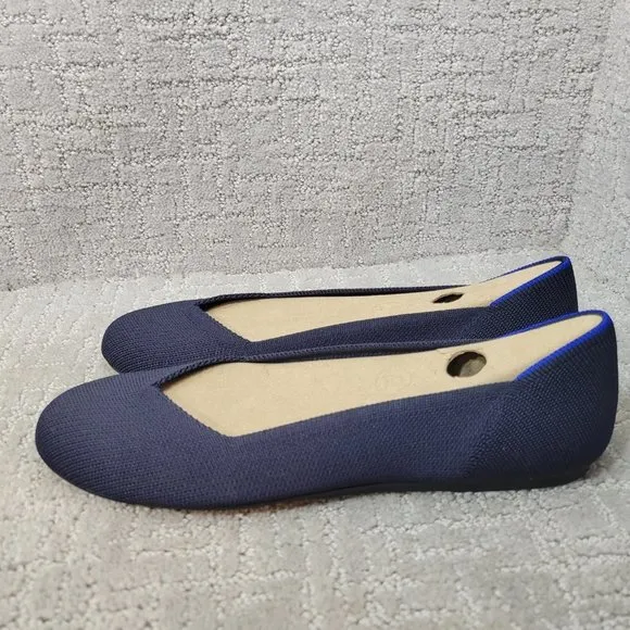 Rothy’s The Flat Maritime Navy Slip On Ballet Shoes Women's Size US 9, 11.5, 12