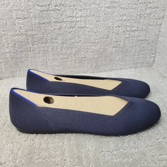 Rothy’s The Flat Maritime Navy Slip On Ballet Shoes Women's Size US 9, 11.5, 12