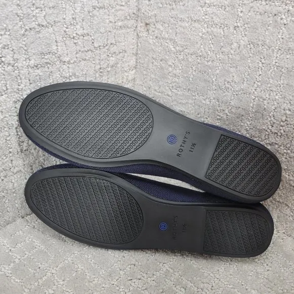 Rothy’s The Flat Maritime Navy Slip On Ballet Shoes Women's Size US 9, 11.5, 12
