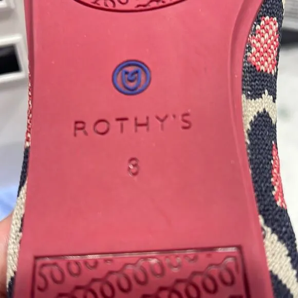Rothy’s the flat red cat size 8 woman’s round toe flat shoes