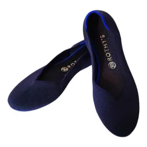 Rothys The Flat Retired Maritime Navy Blue 9.5