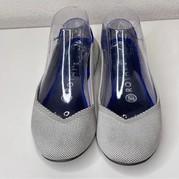 Rothy's The Flat Round Retired Flax Birdeye‎ Shoes Size 7