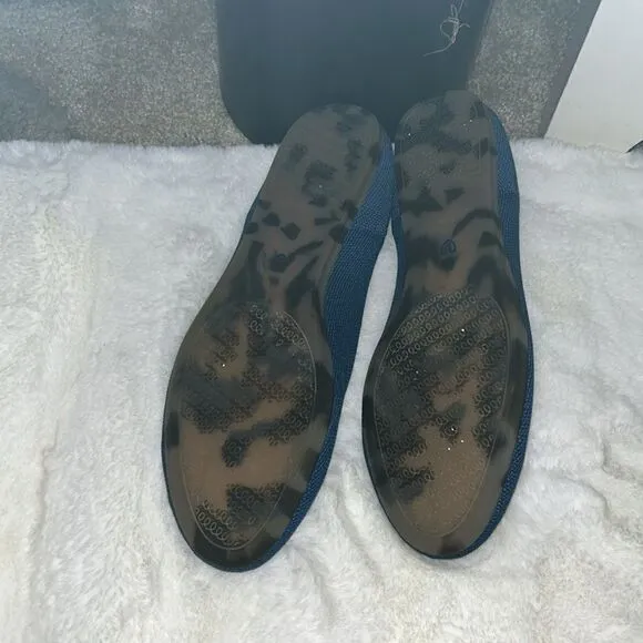 Rothy's The Flat Round Toe Deep Ocean Tortoise Shoes Women's 9.5