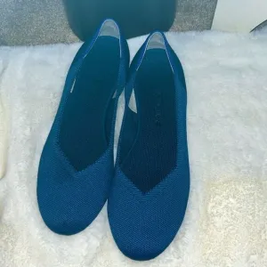 Rothy's The Flat Round Toe Deep Ocean Tortoise Shoes Women's 9.5