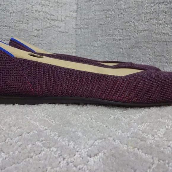 Rothys The Flat Women's Size 8.5 US Berry Lattice Round Toe Slip on Shoes