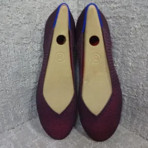 Rothys The Flat Women's Size 8.5 US Berry Lattice Round Toe Slip on Shoes