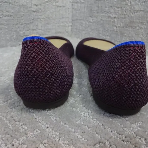 Rothys The Flat Women's Size 8.5 US Berry Lattice Round Toe Slip on Shoes