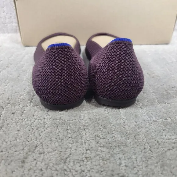 Rothy's The Flat Women's Size US 8.5 Berry Lattice Red Slip On Ballet Shoes