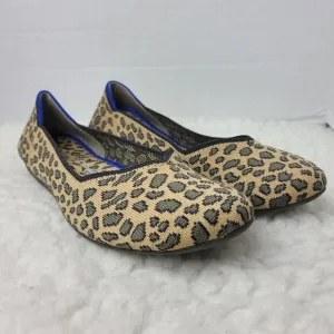 Rothy's The Flat Rounded Toe Womens Size 10.5 Leopard Cheetah Women's Shoes
