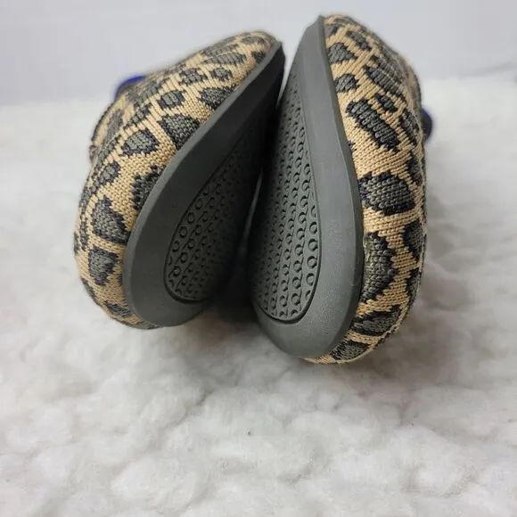 Rothy's The Flat Rounded Toe Womens Size 10.5 Leopard Cheetah Women's Shoes