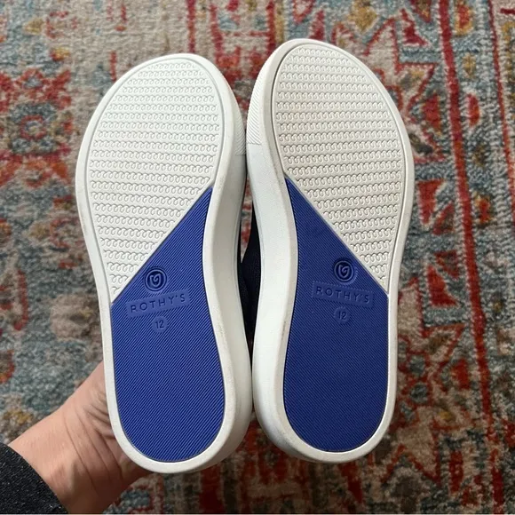 Rothy's The Kid Sneaker in Deep Navy