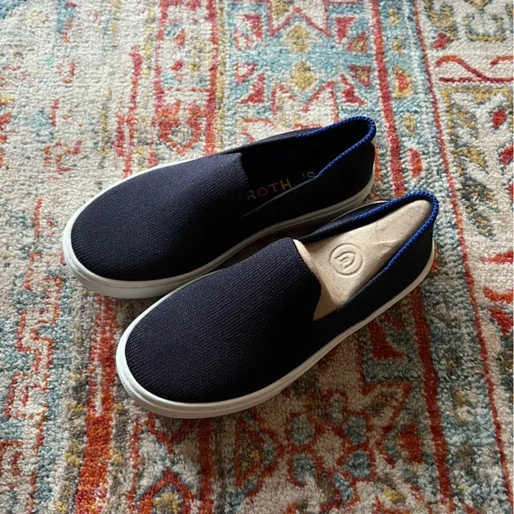Rothy's The Kid Sneaker in Deep Navy