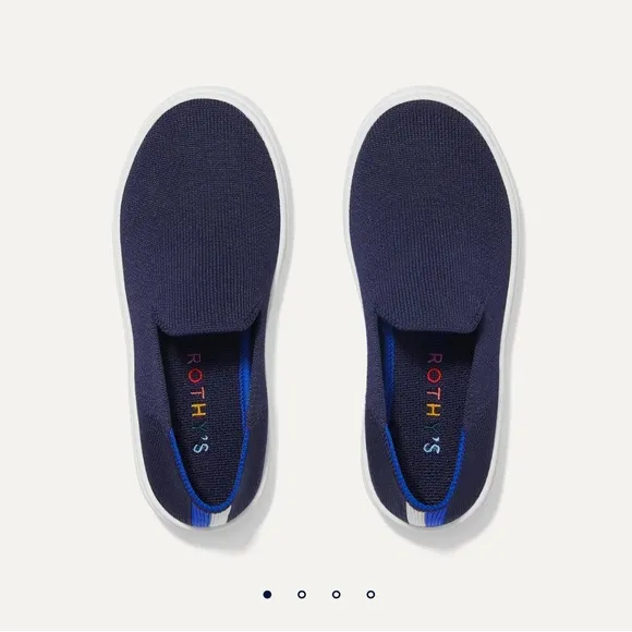 Rothy's The Kid Sneaker in Deep Navy