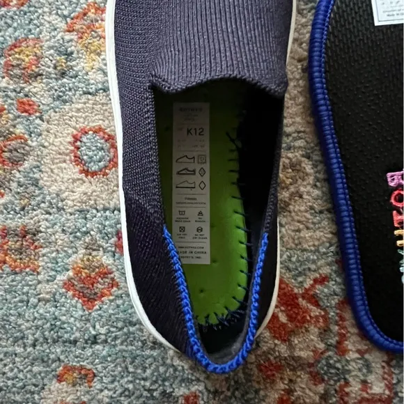 Rothy's The Kid Sneaker in Deep Navy