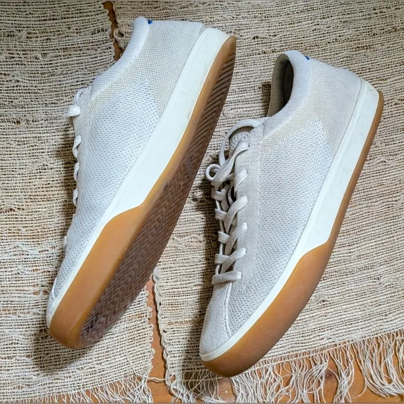 Rothy’s The Lace Up Sneaker In Blonde