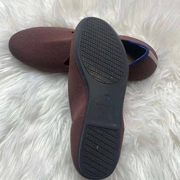 Rothy's The Loafer Fawn Brown Womens Slip On Shoes Size 8 1/2.