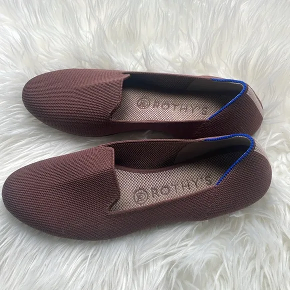 Rothy's The Loafer Fawn Brown Womens Slip On Shoes Size 8 1/2.