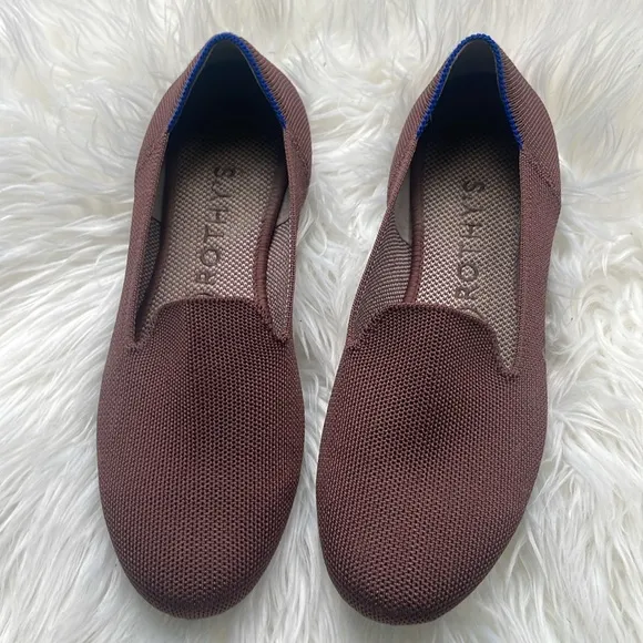 Rothy's The Loafer Fawn Brown Womens Slip On Shoes Size 8 1/2.