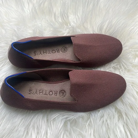 Rothy's The Loafer Fawn Brown Womens Slip On Shoes Size 8 1/2.