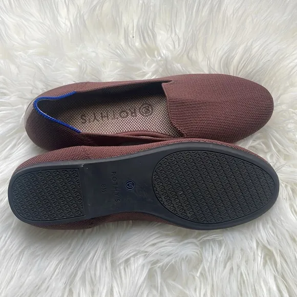 Rothy's The Loafer Fawn Brown Womens Slip On Shoes Size 8 1/2.