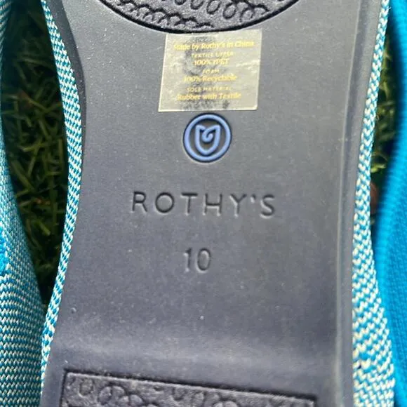 Rothy’s the loafer indigo cloud size 10 woman flat shoes