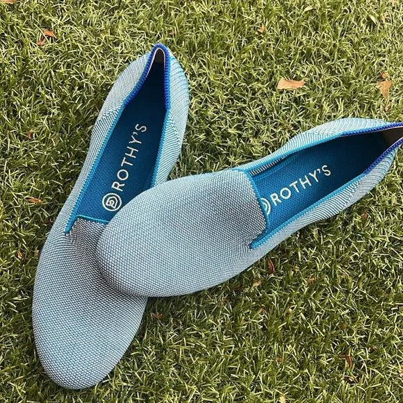 Rothy’s the loafer indigo cloud size 10 woman flat shoes