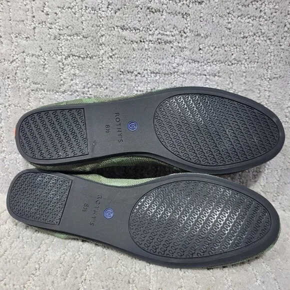 Rothy's The Loafer Olive Camo Green Round Toe Flat Shoes Multiple Sizes