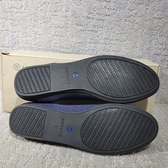 Rothys The Loafer Pisces Zodiac Navy Slip On Round Toe Shoes Women's Size 7, 8