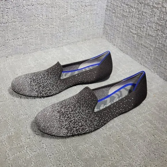 Rothy's The Loafer Women's Size 7 Twilight Metallic Ombre Round Toe Flat Shoes
