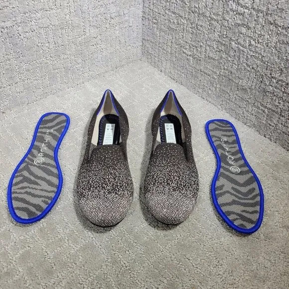 Rothy's The Loafer Women's Size 7 Twilight Metallic Ombre Round Toe Flat Shoes