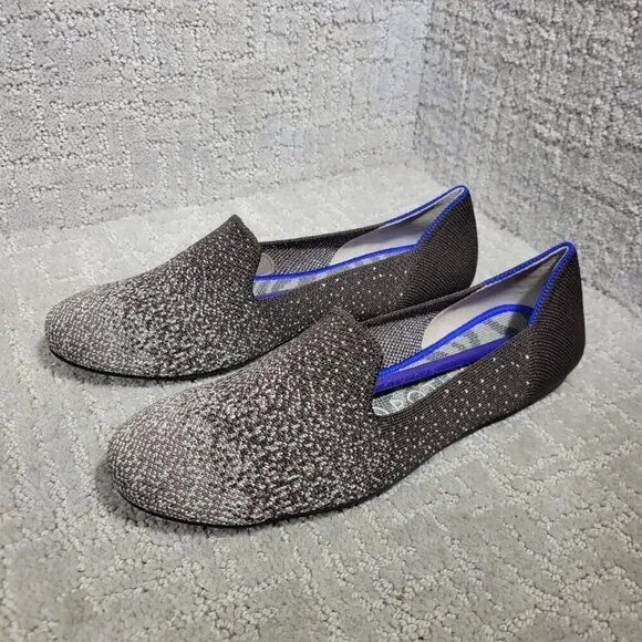 Rothy's The Loafer Women's Size 7 Twilight Metallic Ombre Round Toe Flat Shoes